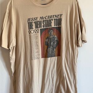 Jesse McCartney New Stage Tour Beige T-Shirt